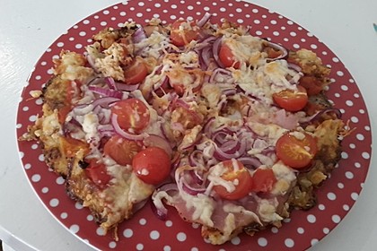 Low Carb Pizzaboden aus Blumenkohl 71