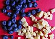 Blaubeer-Eierlik&ouml;r-Marzipan Glaskuchen