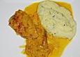 Schnitzel in Paprikarahm