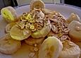 Bananen-Haferflocken Fr&uuml;hst&uuml;ck mit Honig