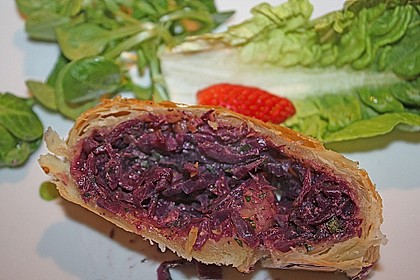 Rotkraut-Strudel 1