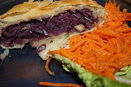 Rotkraut-Strudel 2
