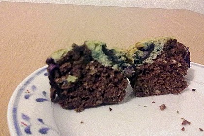 Heidelbeer- und Schokoladenmuffins mit Joghurt 1