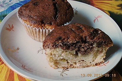 Heidelbeer- und Schokoladenmuffins mit Joghurt 4