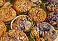 Heidelbeer- und Schokoladenmuffins mit Joghurt