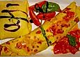 Crespelle mit Tomate und Mozzarella