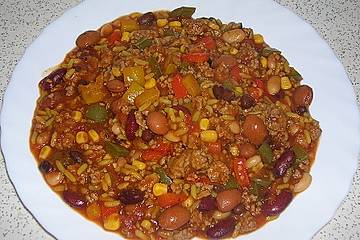 Chili con Carne mit Reis