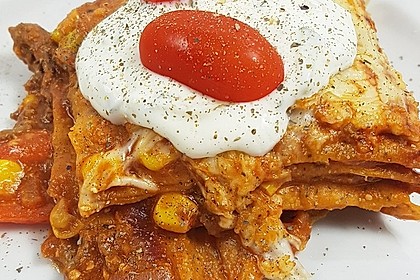 Mells mexikanische Enchilada-Lasagne 5
