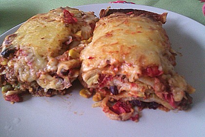Mells mexikanische Enchilada-Lasagne 70