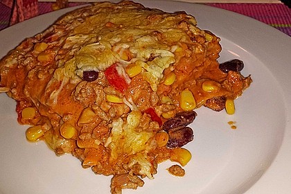 Mells mexikanische Enchilada-Lasagne 16