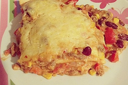 Mells mexikanische Enchilada-Lasagne 13