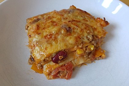 Mells mexikanische Enchilada-Lasagne 6