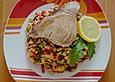 Thunfischsteak mit Couscoussalat