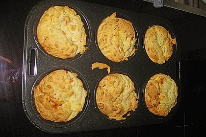 Schinken-Feta Muffins mit Ziegenfrischk&auml;se