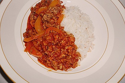 Reis-Hackfleischpfanne mit Paprika 8