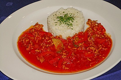 Reis-Hackfleischpfanne mit Paprika 10