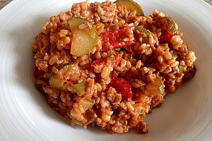 Reis-Hackfleischpfanne mit Paprika 12