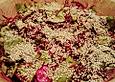 Salat mit Rote Bete, Sesam und Feta