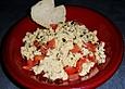 R&uuml;hrei mit Tomaten und Schnittlauch