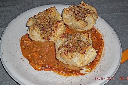 Bl&auml;tterteig-Hackfleisch-Feta Muffins 1