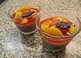 Schokoladenpudding mit Mandarinentopping