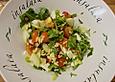 Bauernsalat mit Rauke und Pinienkernen