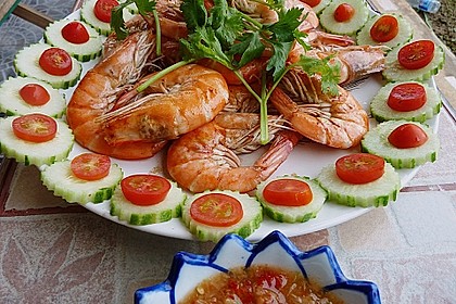 BBQ-Garnelen mit Thai-Dip Nam Jim Talee 3