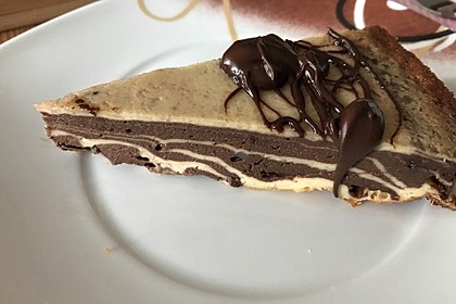 Zebra-Käsekuchen ohne Boden 51