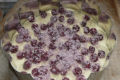 Kirsch-Creme fra&icirc;che Kuchen 1