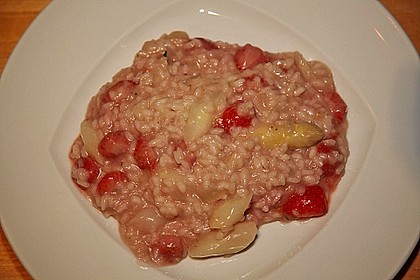 Spargel-Erdbeer-Risotto