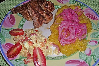 Don Diegos Mang&uacute; con costillitas fritas