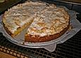 Rhabarberkuchen mit Kokosguss