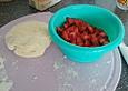 Wareniki mit Erdbeeren