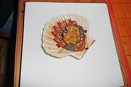 Jakobsmuschel an B&auml;rlauchpesto mit Tr&uuml;ffel und Parmesan 2
