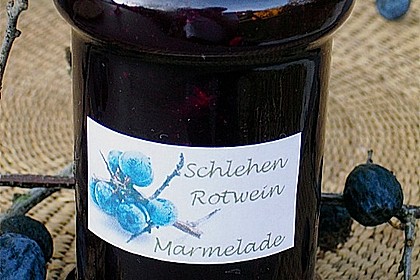 Schlehen-Rotwein Marmelade 1