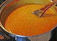 Scharfe Kartoffel-Karottensuppe mit Ingwer