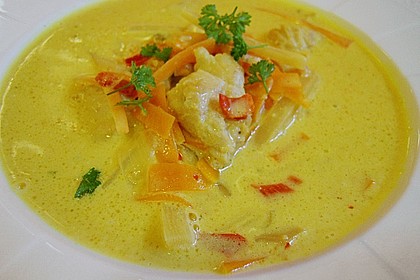 Asiatische Currysuppe