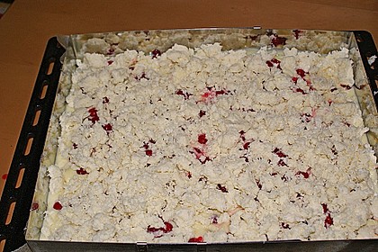 Johannisbeerkuchen mit Kokosstreuseln