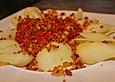 Pasta piccante mit knusprigen Knoblauchcroutons