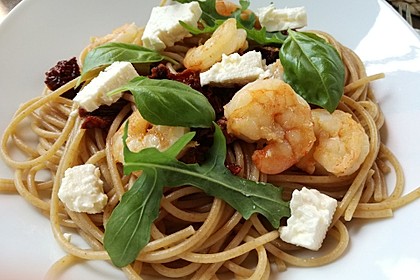 Spaghetti aglio olio e scampi 3