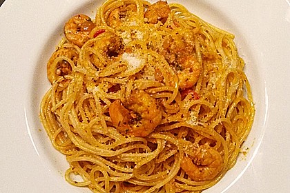 Spaghetti aglio olio e scampi 21