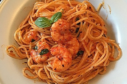 Spaghetti aglio olio e scampi 19