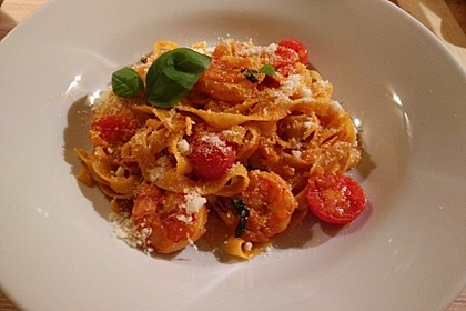 Spaghetti aglio olio e scampi 12