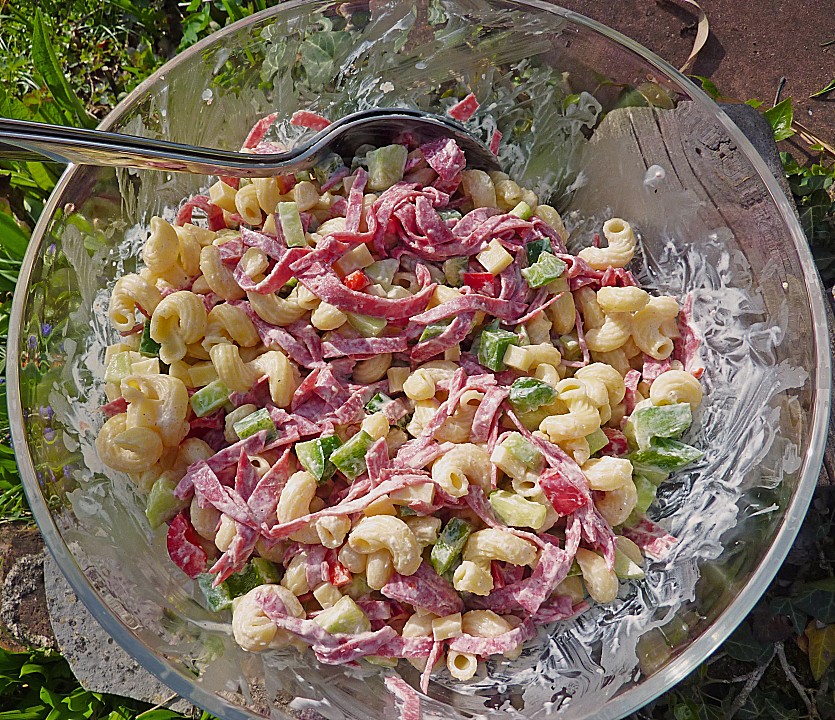 Nudelsalat mit Salami (Rezept mit Bild) von Alschain | Chefkoch.de