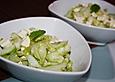 Gurkensalat mit Feta und Minze