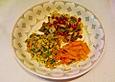 Mangold-Gem&uuml;se mit Bulgur-Linsen-Pilaw