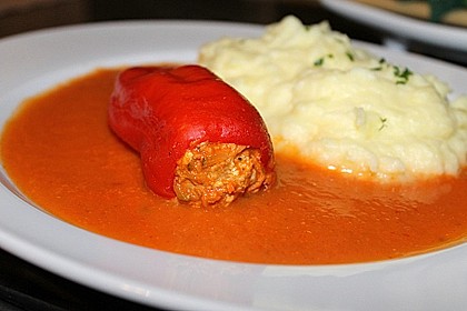 Gef&uuml;llte Paprikaschoten - kalorienarm 2