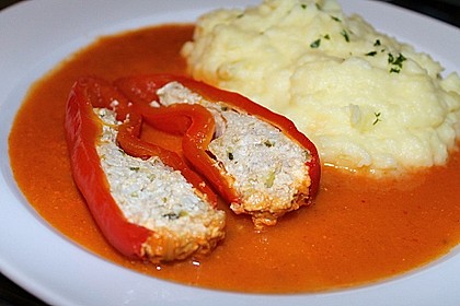 Gef&uuml;llte Paprikaschoten - kalorienarm 3