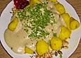 Topinambur mit Schimmelk&auml;se-So&szlig;e