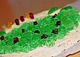 Bunte Fischteichtorte